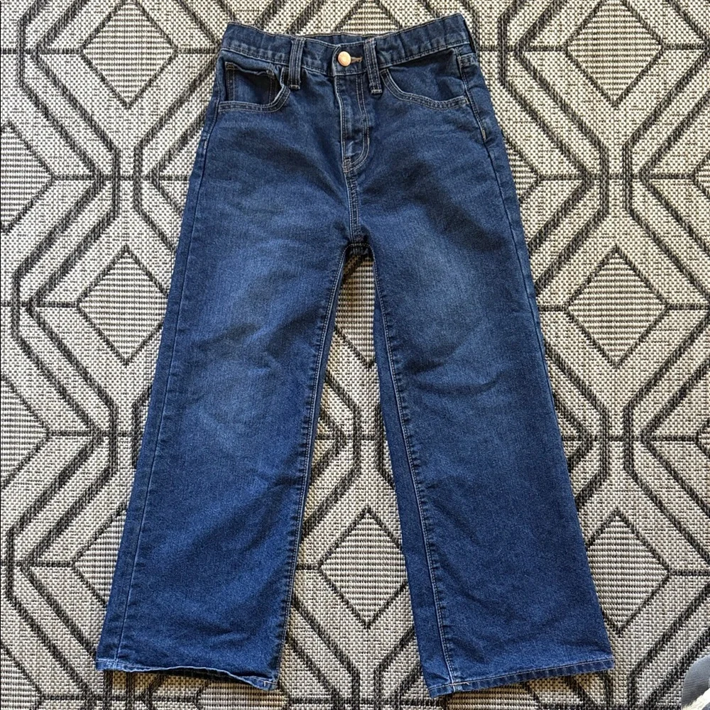 Old Navy Kids Boy Baggy Wide Leg Jeans size 10‎ Adjustable Waistband